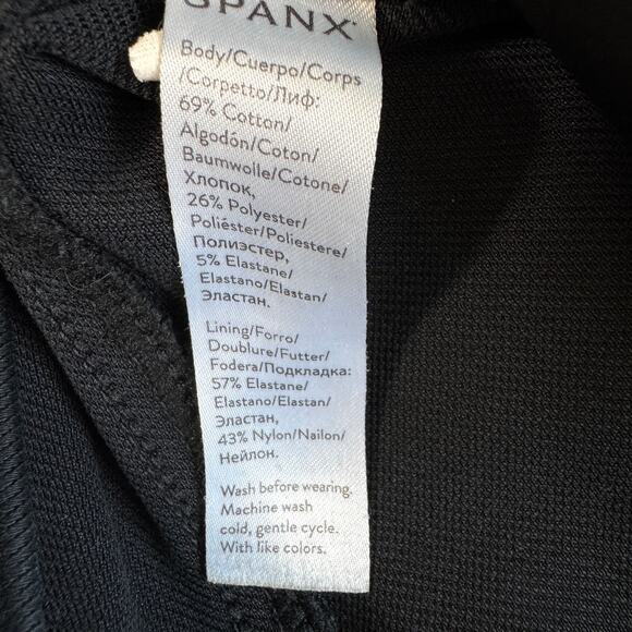 Spanx Womens Jean-ish Ankle Leggings Size L Style 20018R Stretch Slimming Black - Picture 4 of 5